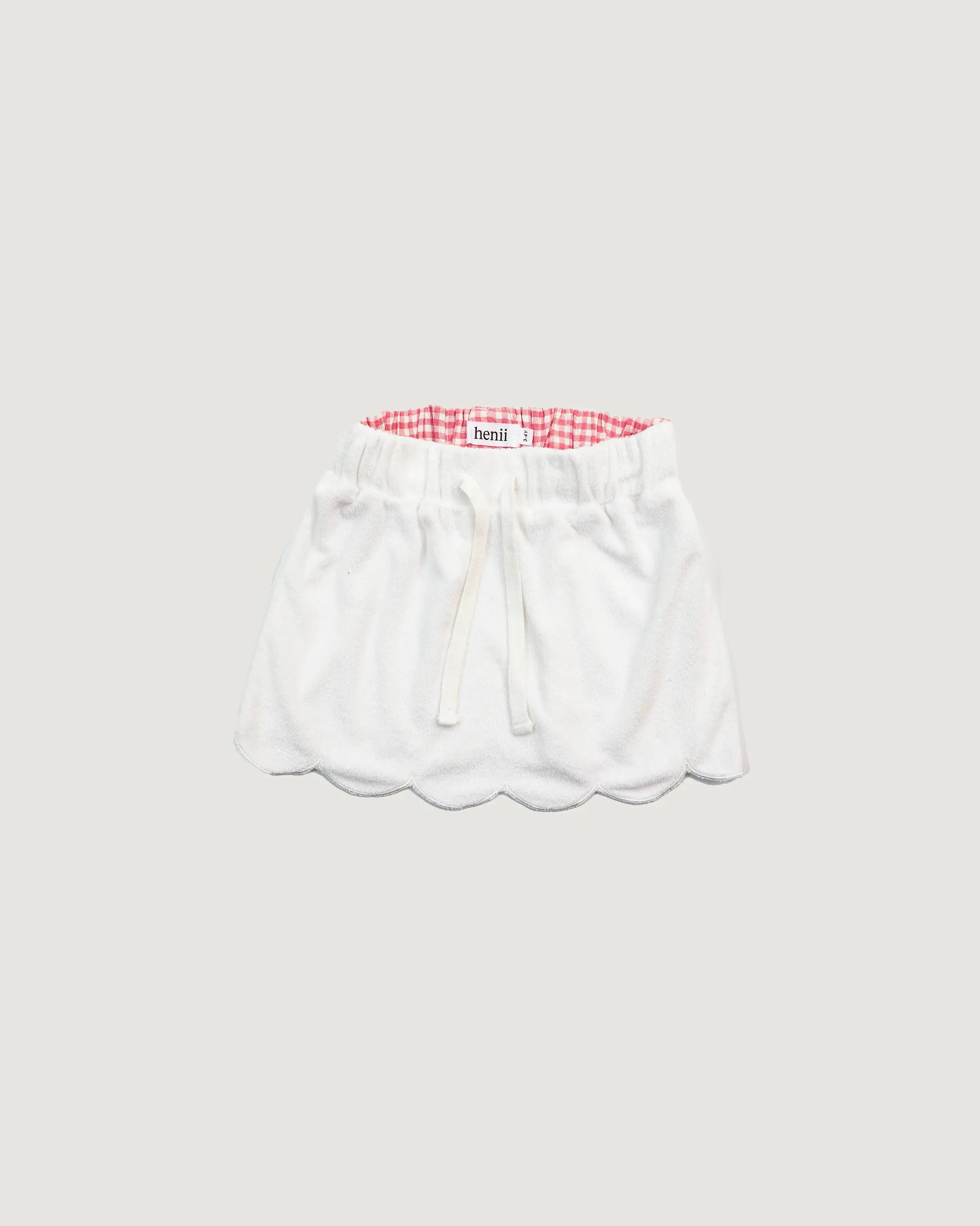 MAUI SCALLOPED SKIRT - WHITE