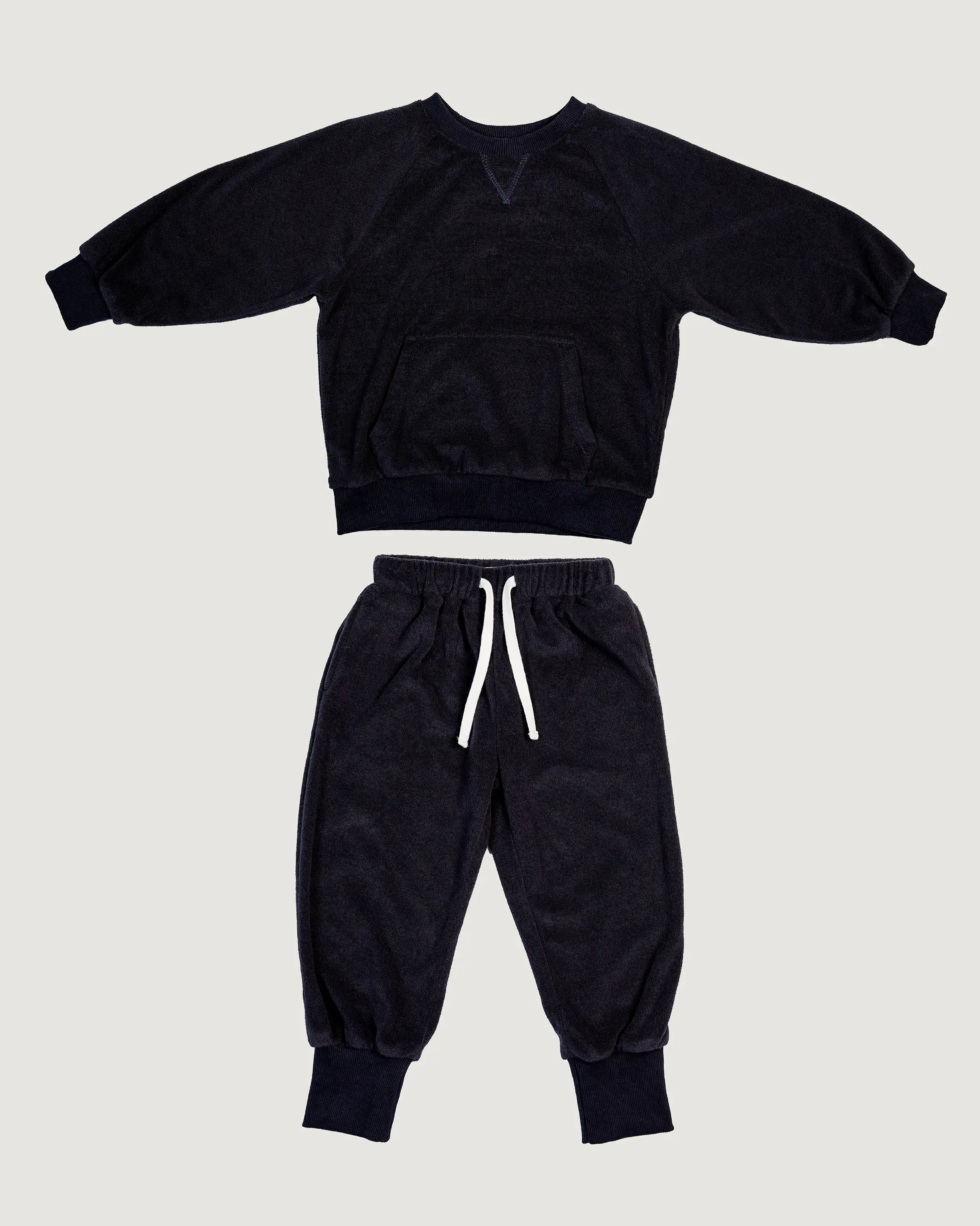 ALPINE TERRY TRACKSUT SET - NAVY