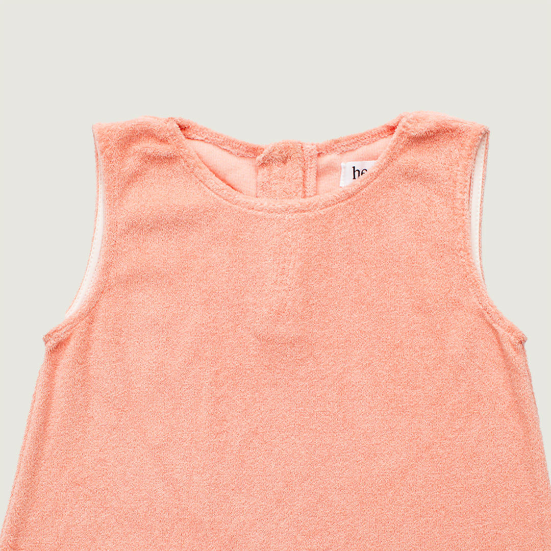 MAUI SCALLOPED DRESS - PEACH