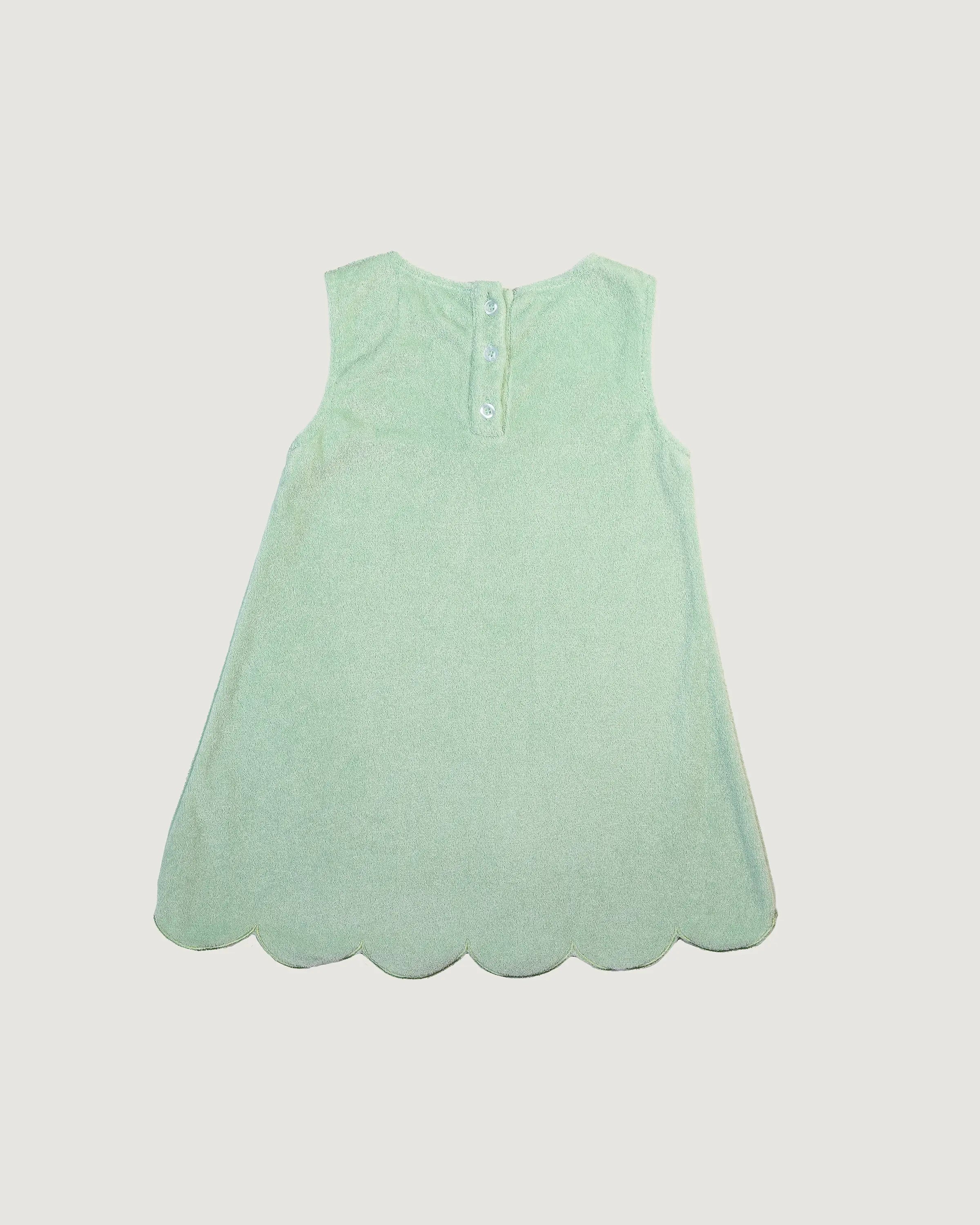 MAUI SCALLOPED DRESS - MINT