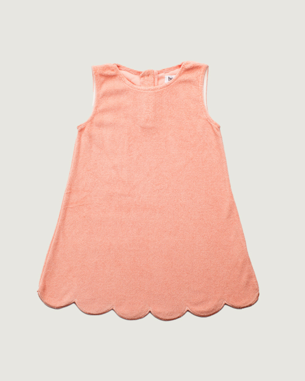 MAUI SCALLOPED DRESS - PEACH