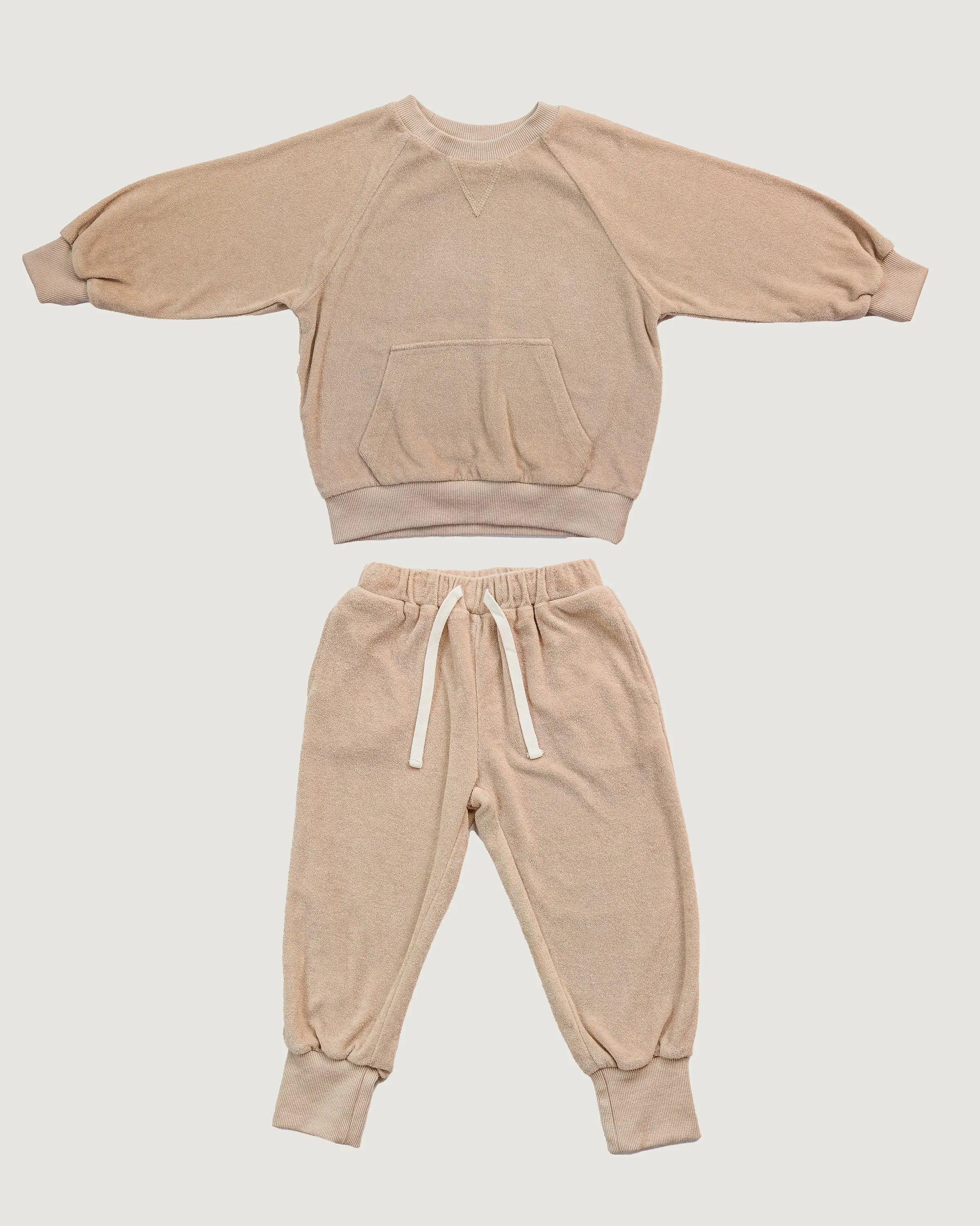 ALPINE TERRY TRACKSUIT SET - BEIGE