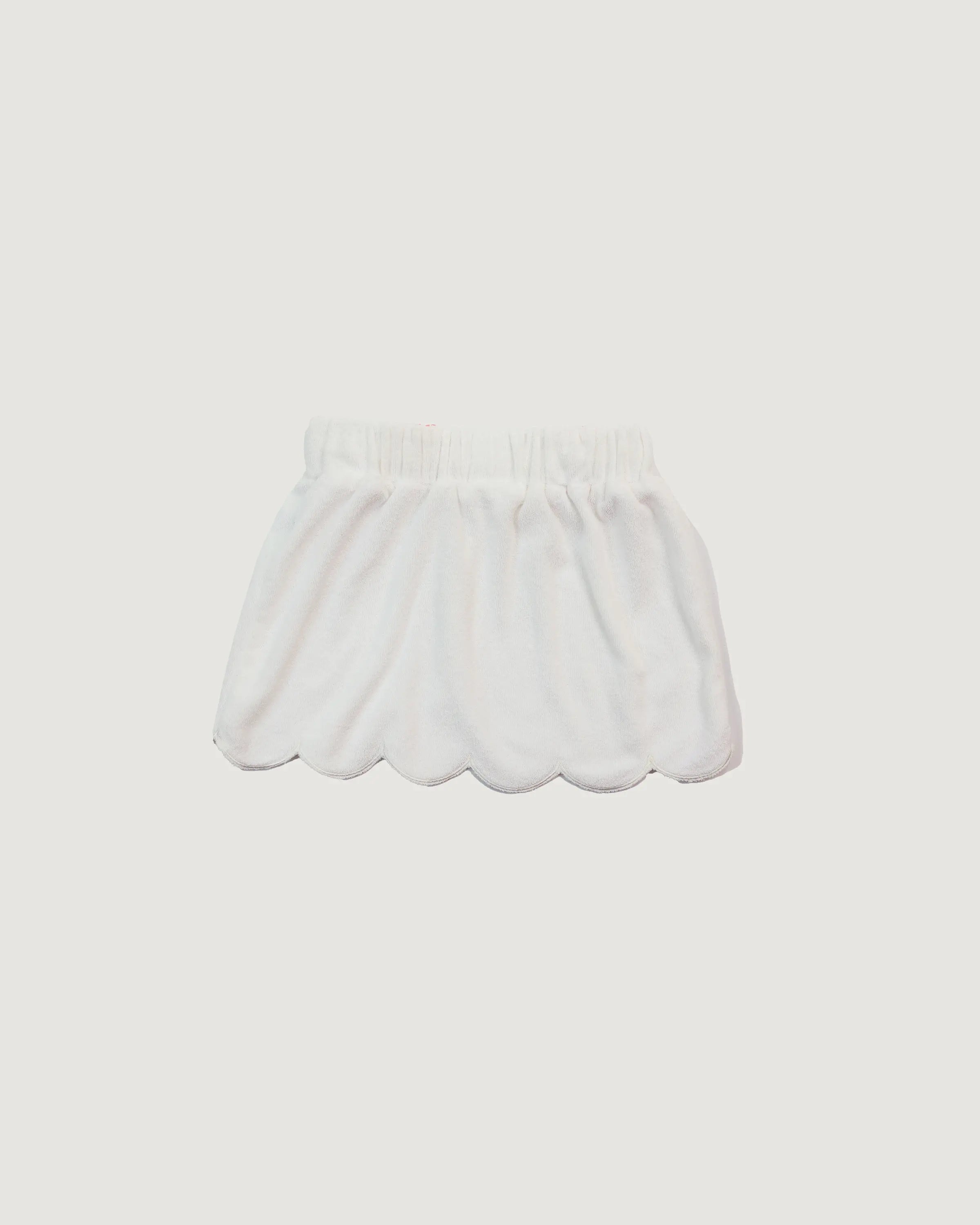 MAUI SCALLOPED SKIRT - WHITE